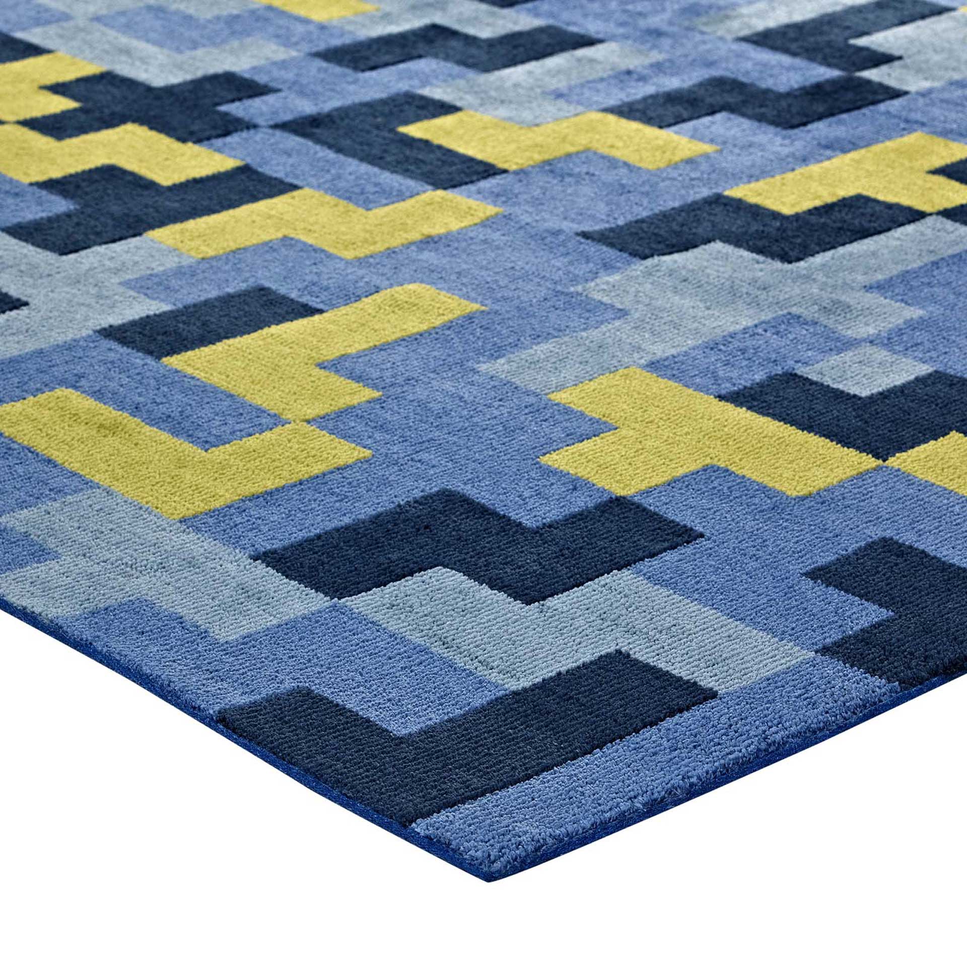 Adams Area Rug Multi/Blue/Light Olive/Green - Image 2