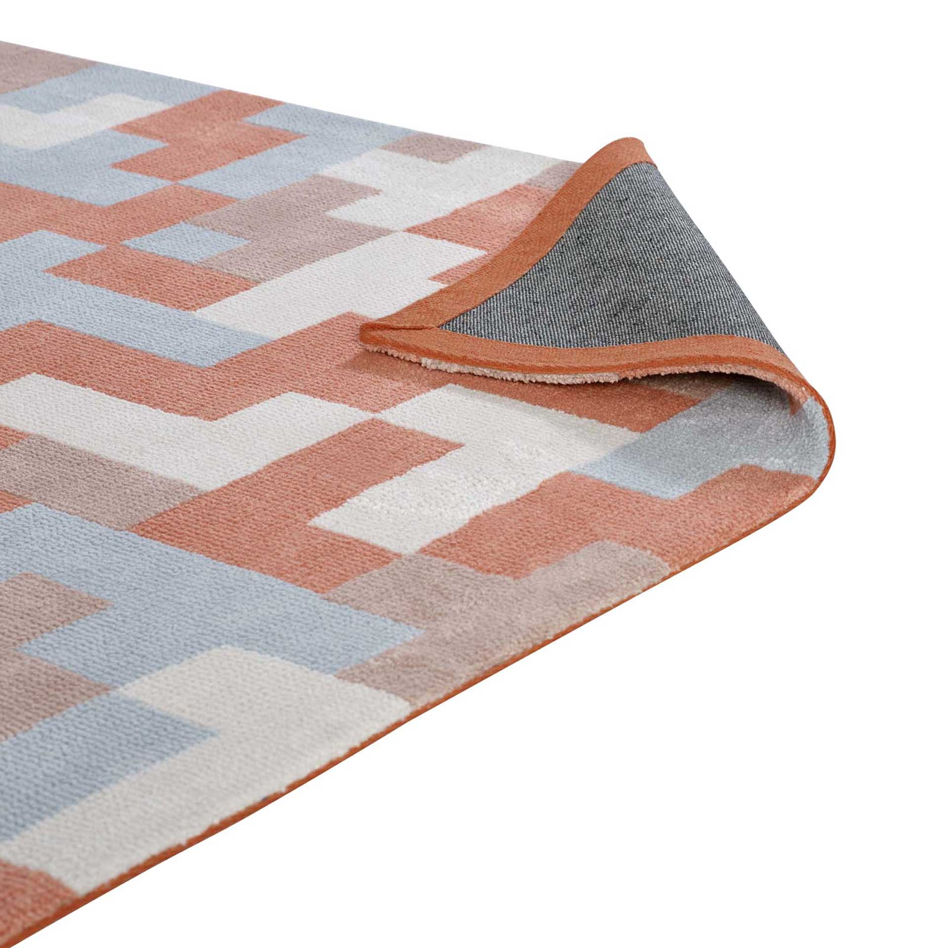 Adams Area Rug Multi/Coral/Light Blue - Image 4