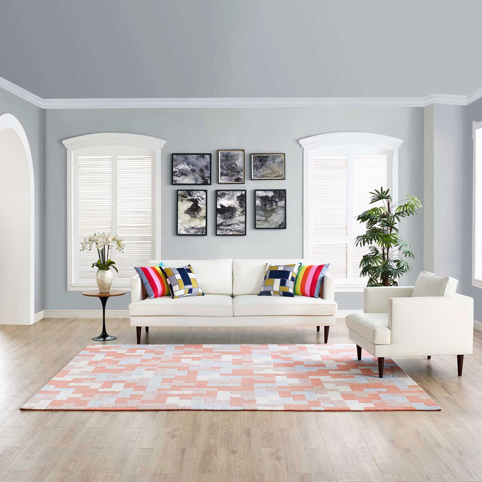Adams Area Rug Multi/Coral/Light Blue - Image 7