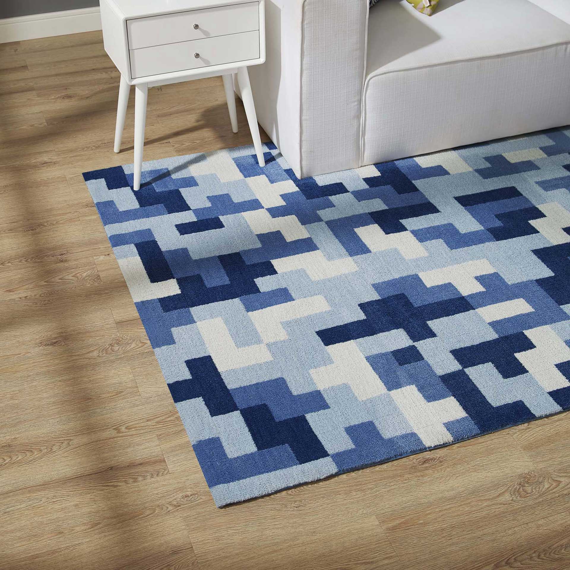 Adams Area Rug Multi/Light/Dark Blue - Image 5