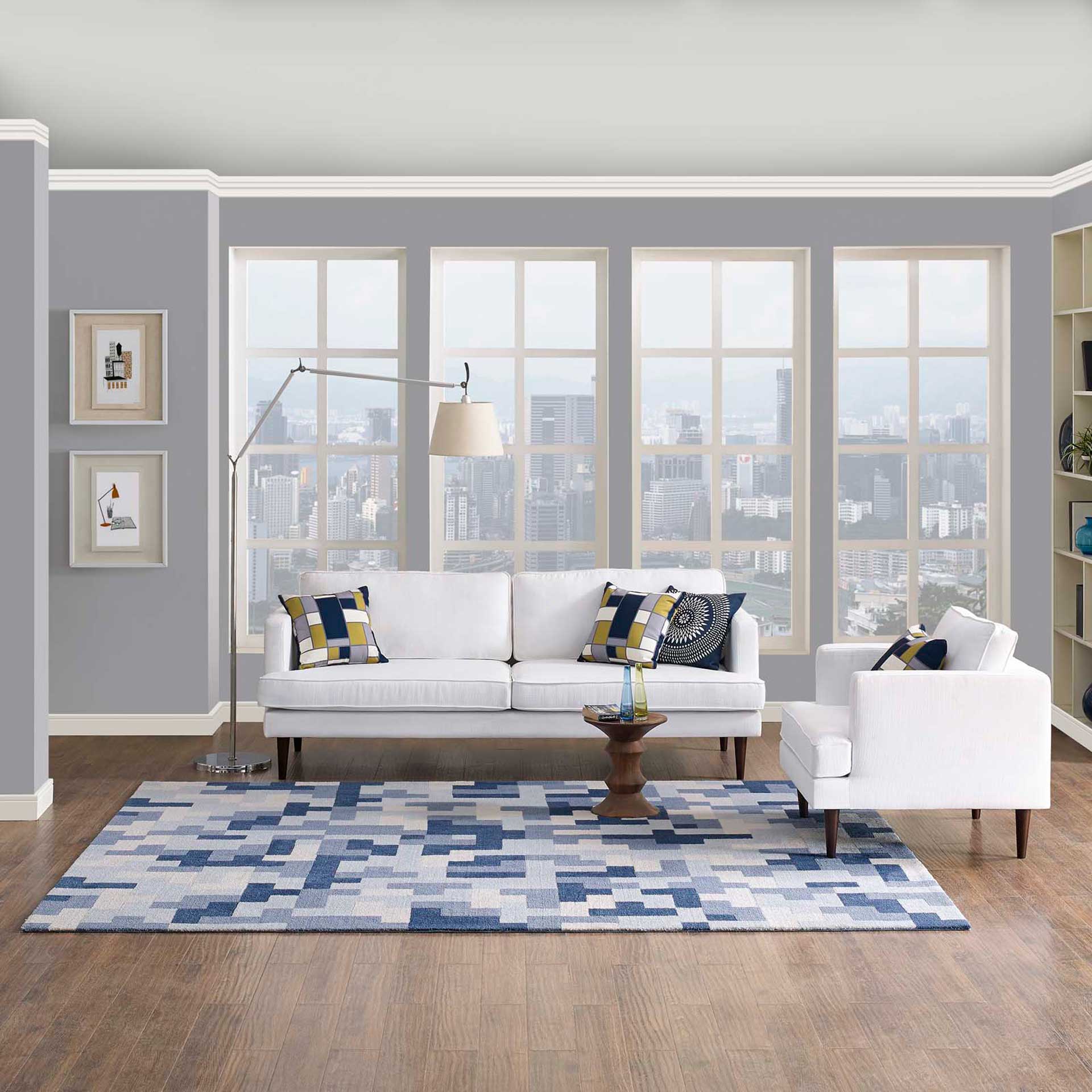 Adams Area Rug Multi/Light/Dark Blue - Image 6