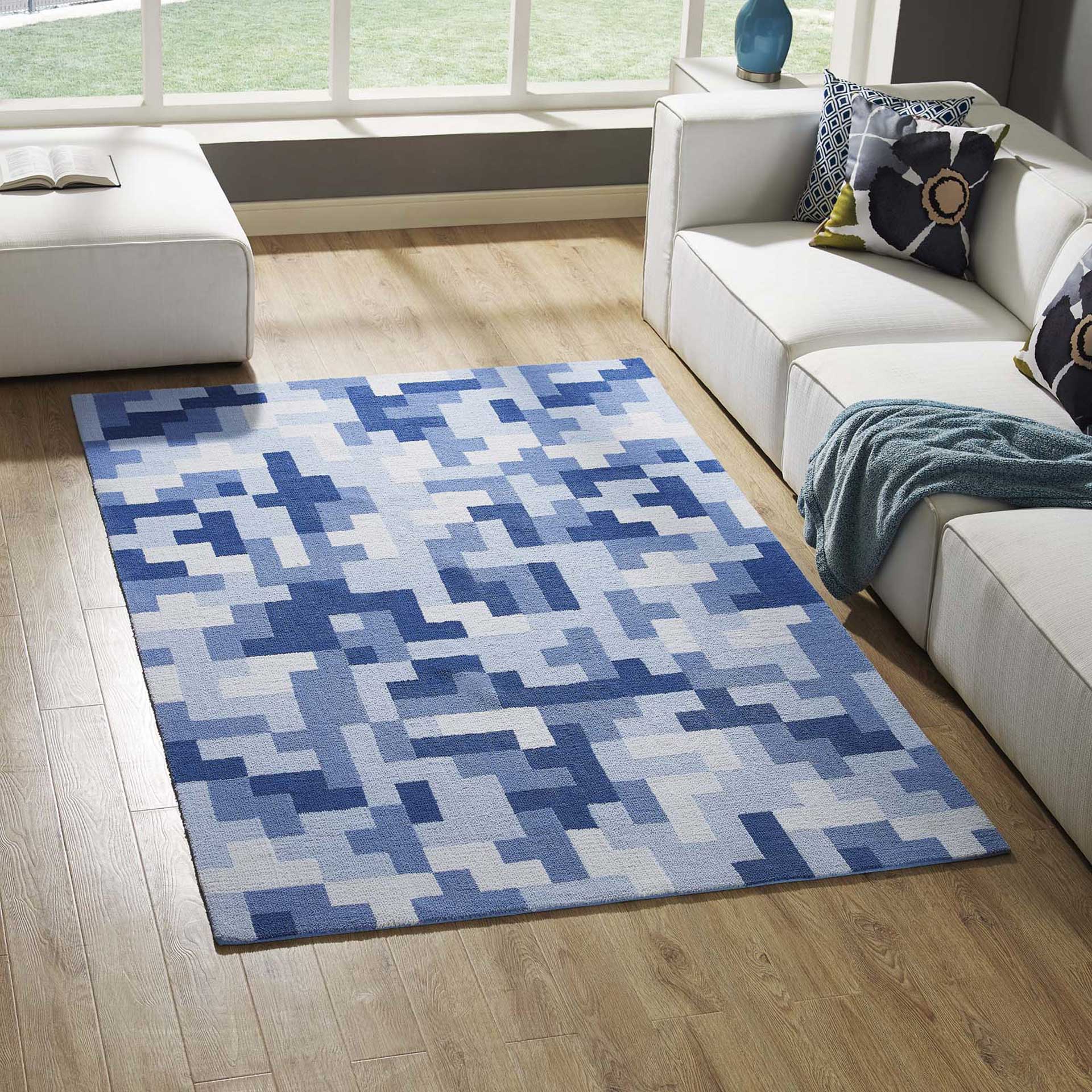 Adams Area Rug Multi/Light/Dark Blue - Image 7