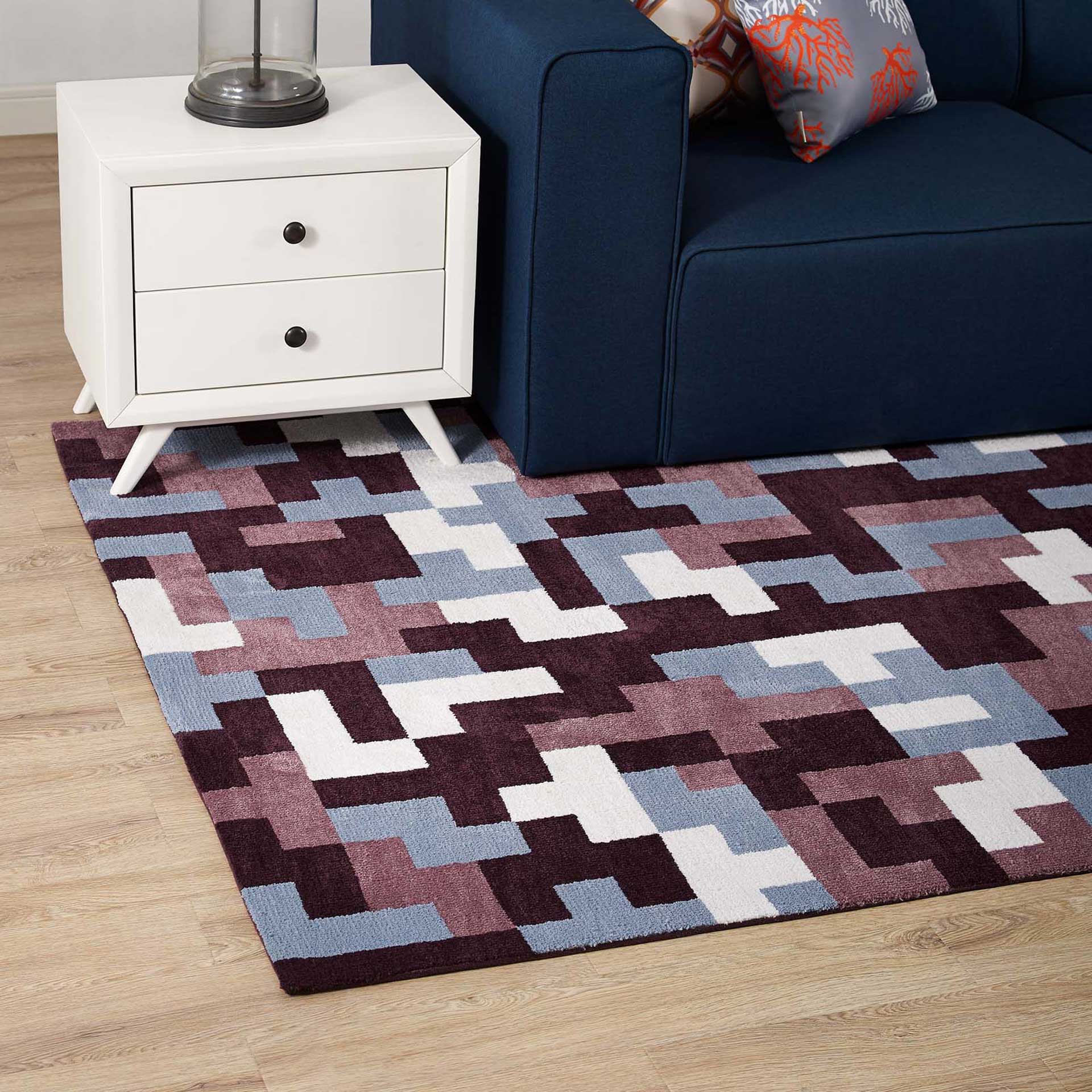 Adams Area Rug Multi/Red/Light Blue - Image 6