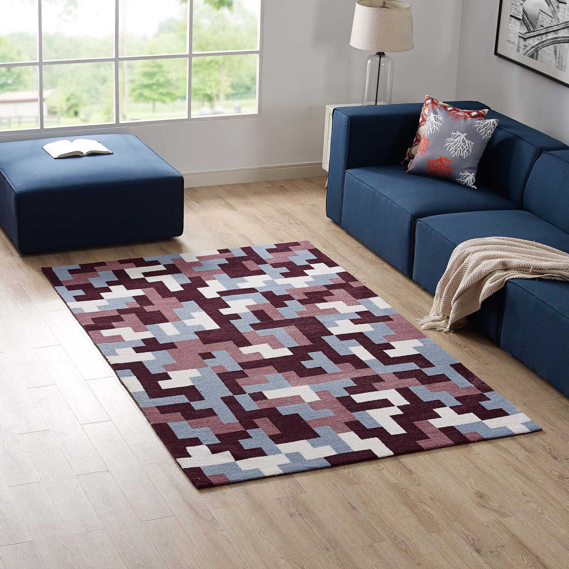 Adams Area Rug Multi/Red/Light Blue - Image 8