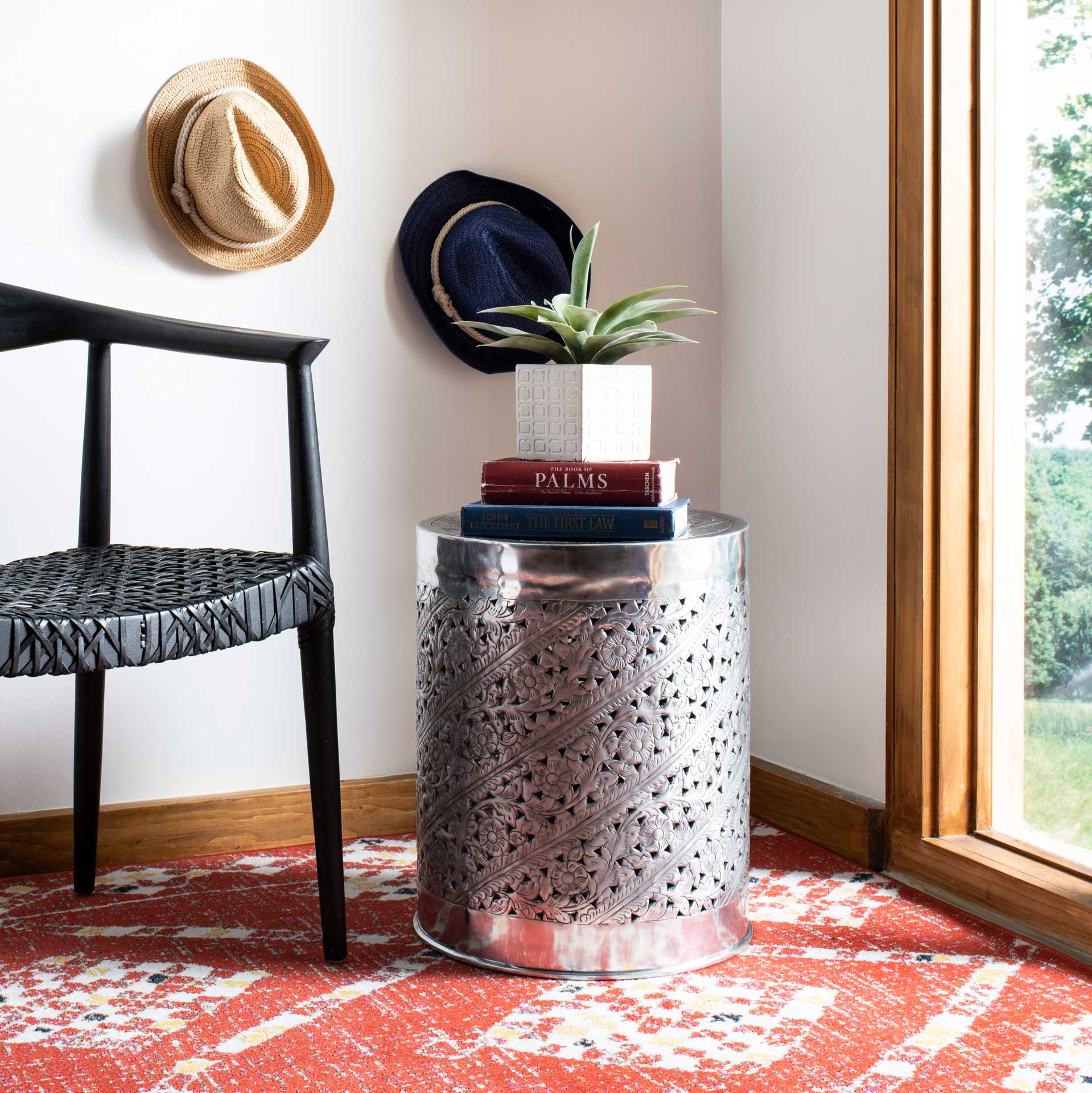 Addie End Table Silver - Image 4
