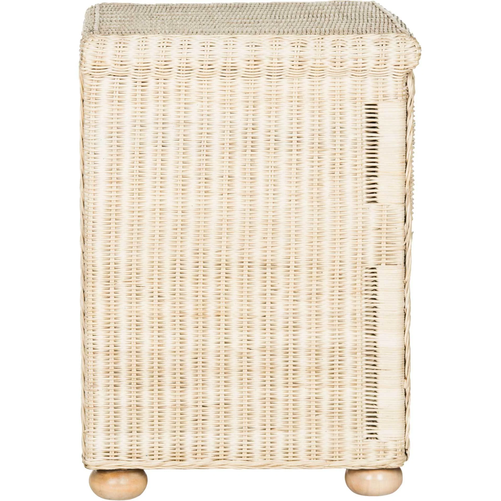 Addison Natural White Wash Wicker Nightstand - Image 3