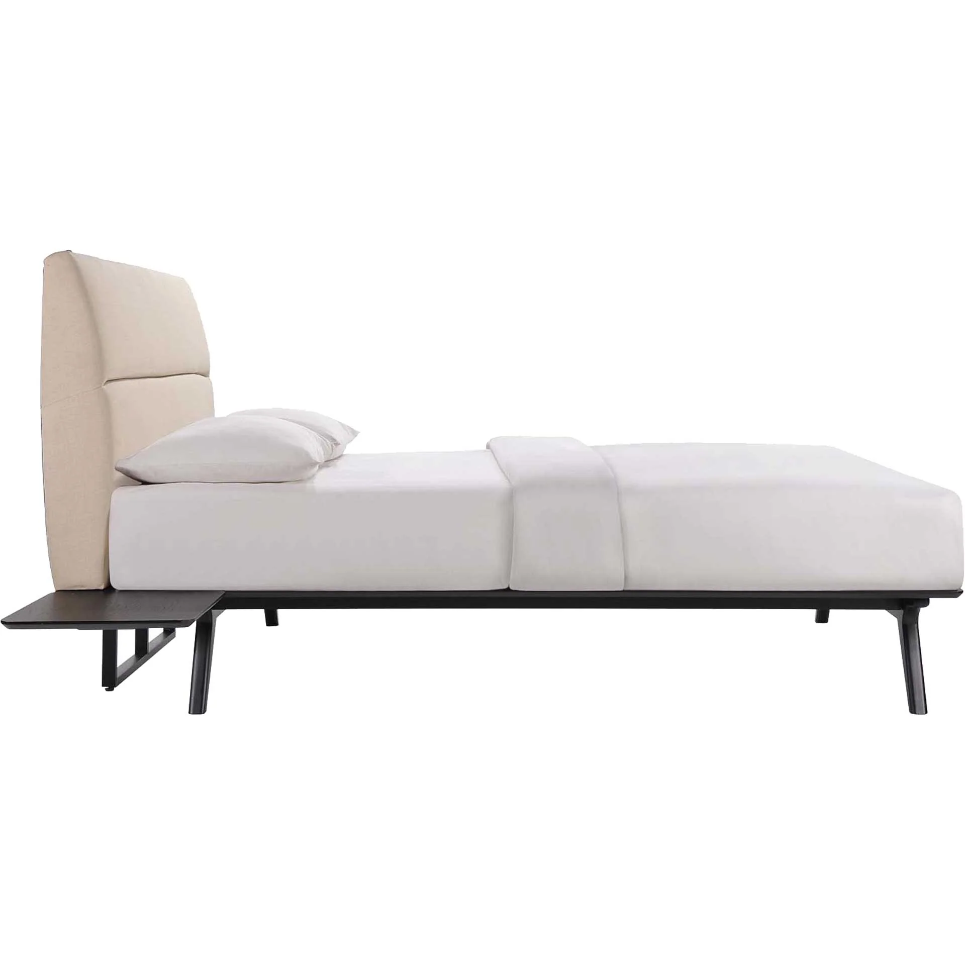 Addy Bed Beige With Side Tables - Image 2