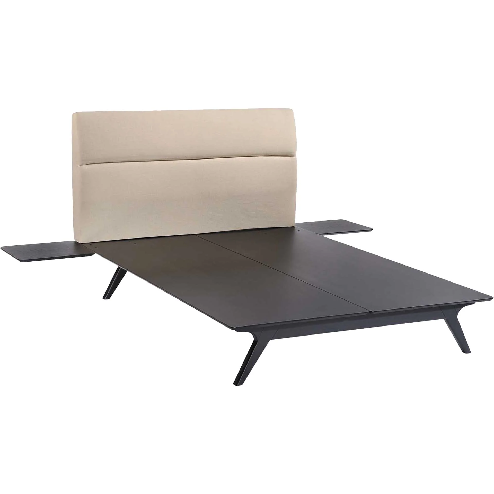 Addy Bed Beige With Side Tables - Image 3
