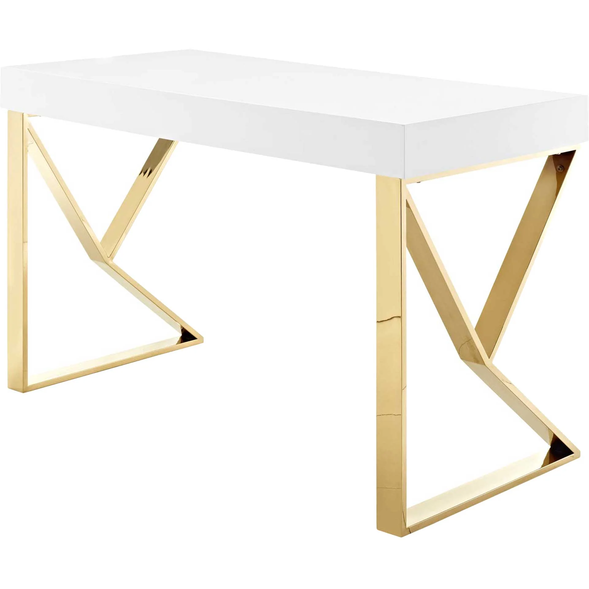 Adelaide Desk White/Gold - Image 2