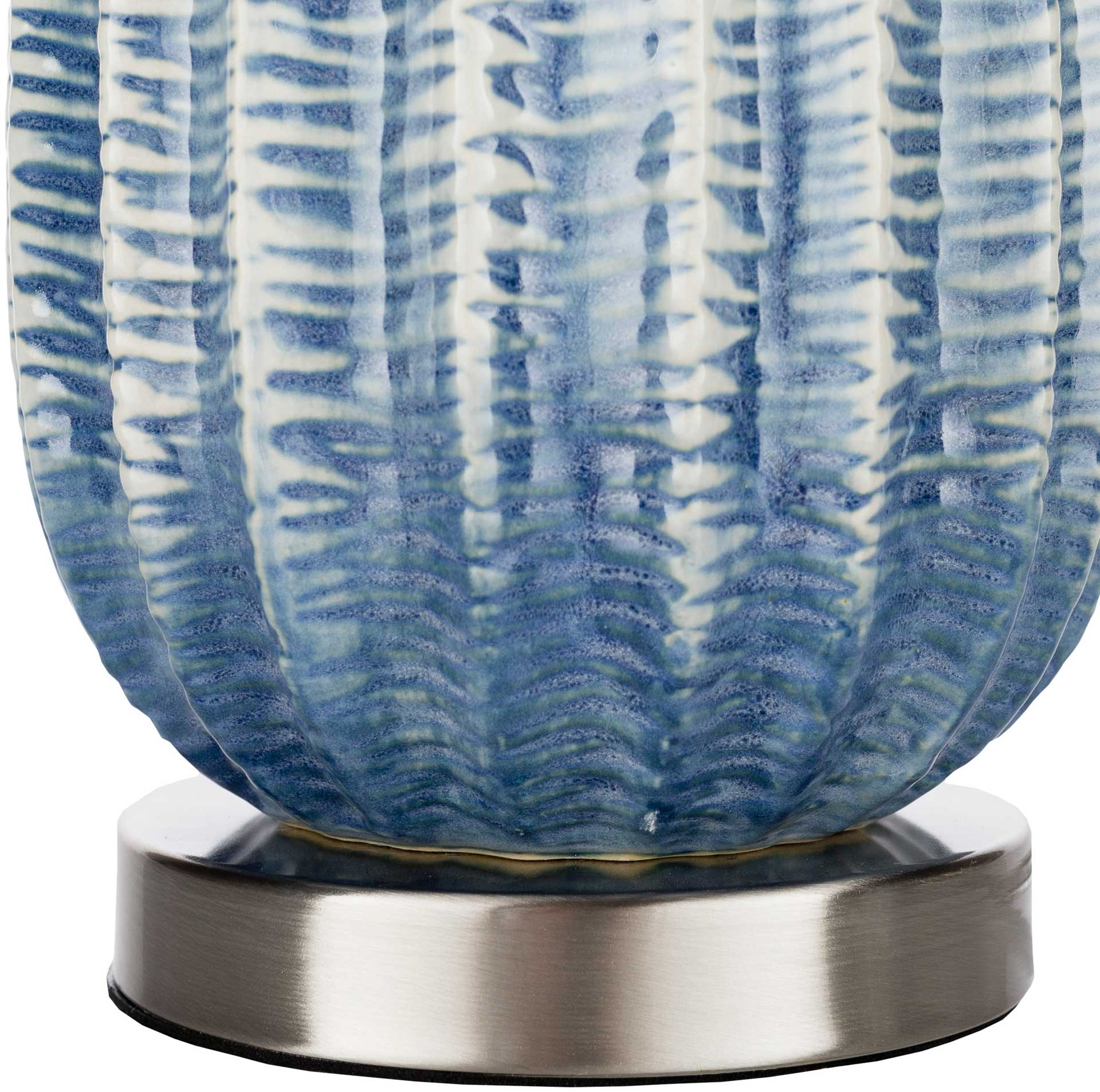 Adelaide Table Lamp Navy/White/Blue - Image 3