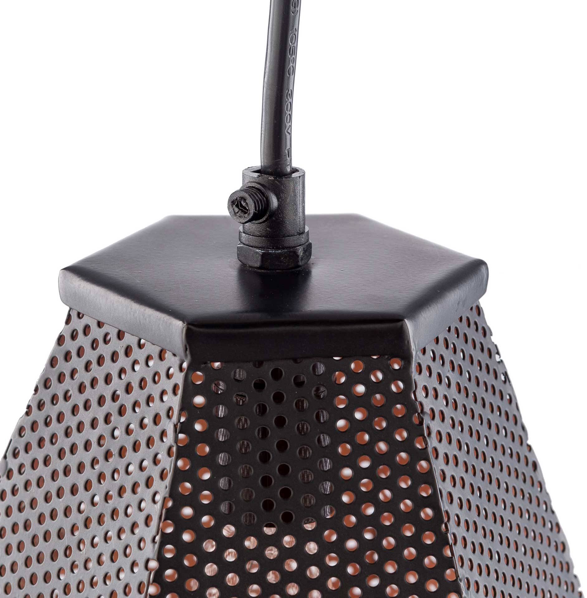 Adele Geometric Ceiling Lamp Black - Image 3