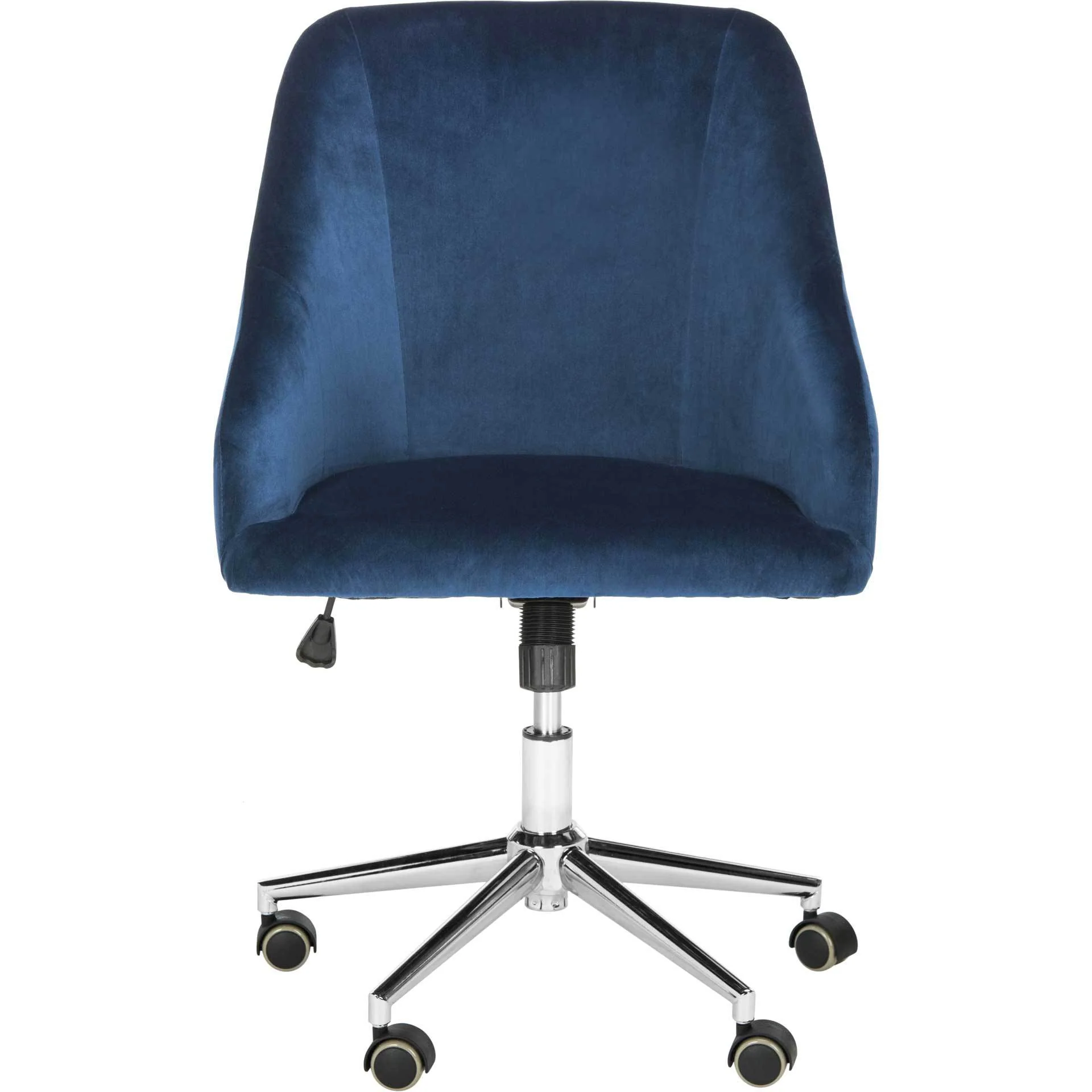 Adele Velvet Chrome Leg Swivel Office Chair - Image 2