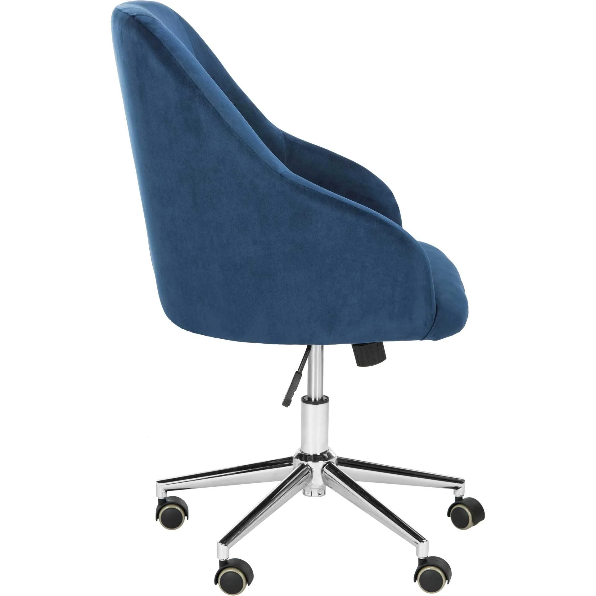 Adele Velvet Chrome Leg Swivel Office Chair - Image 3