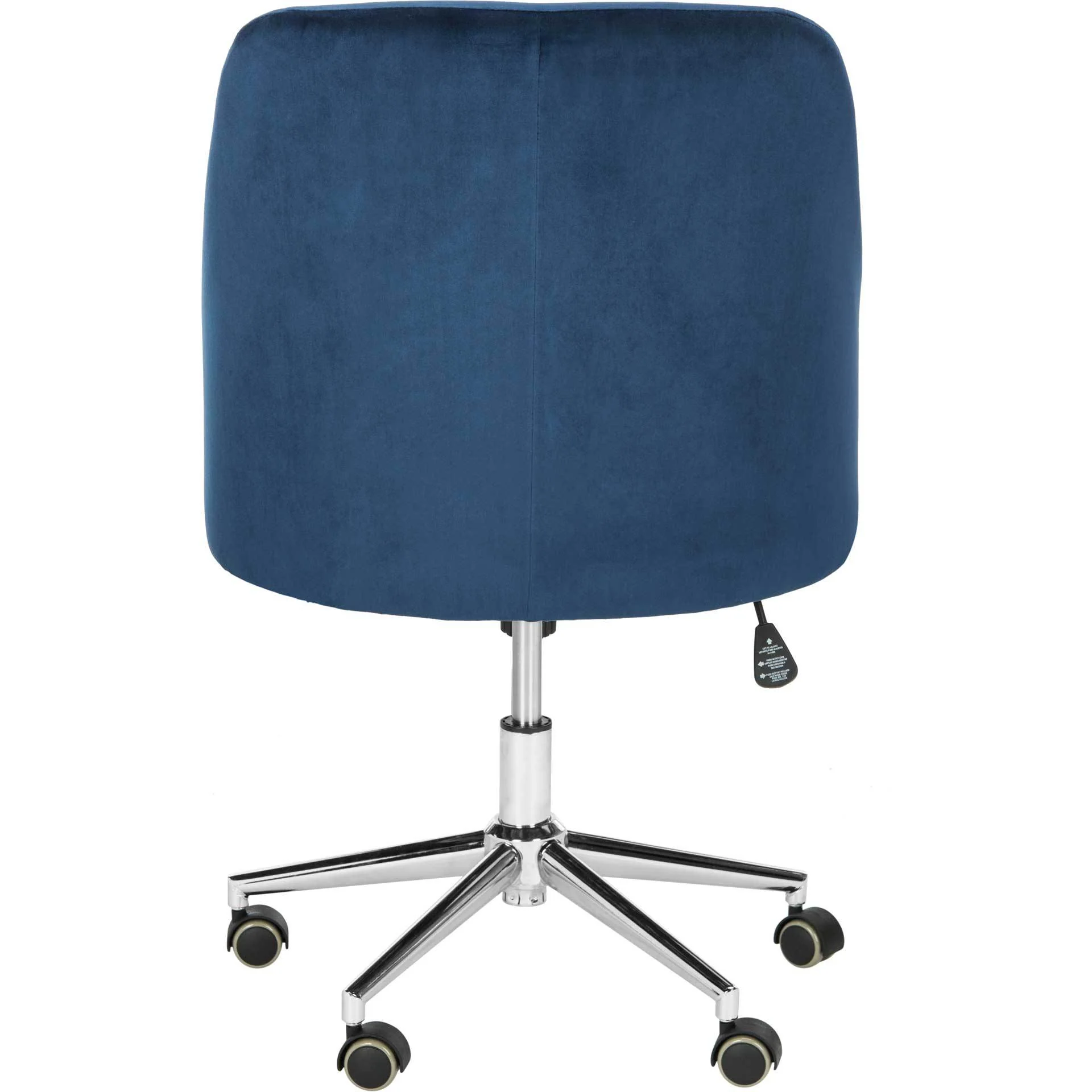Adele Velvet Chrome Leg Swivel Office Chair - Image 4