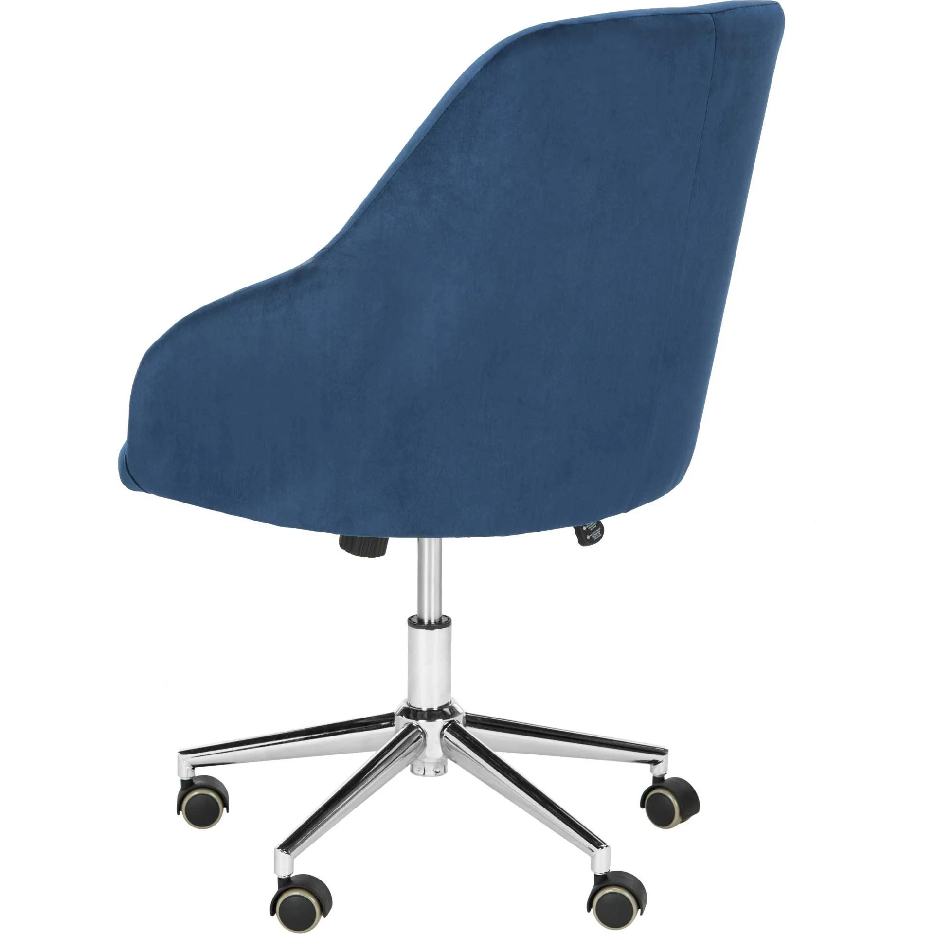 Adele Velvet Chrome Leg Swivel Office Chair - Image 5