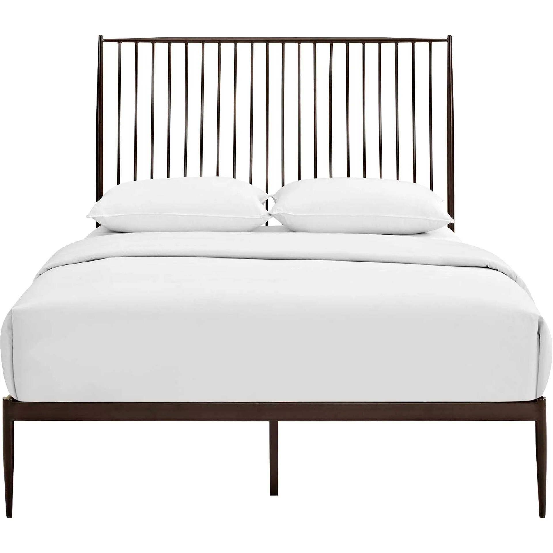 Adelia Platform Bed Brown - Image 2
