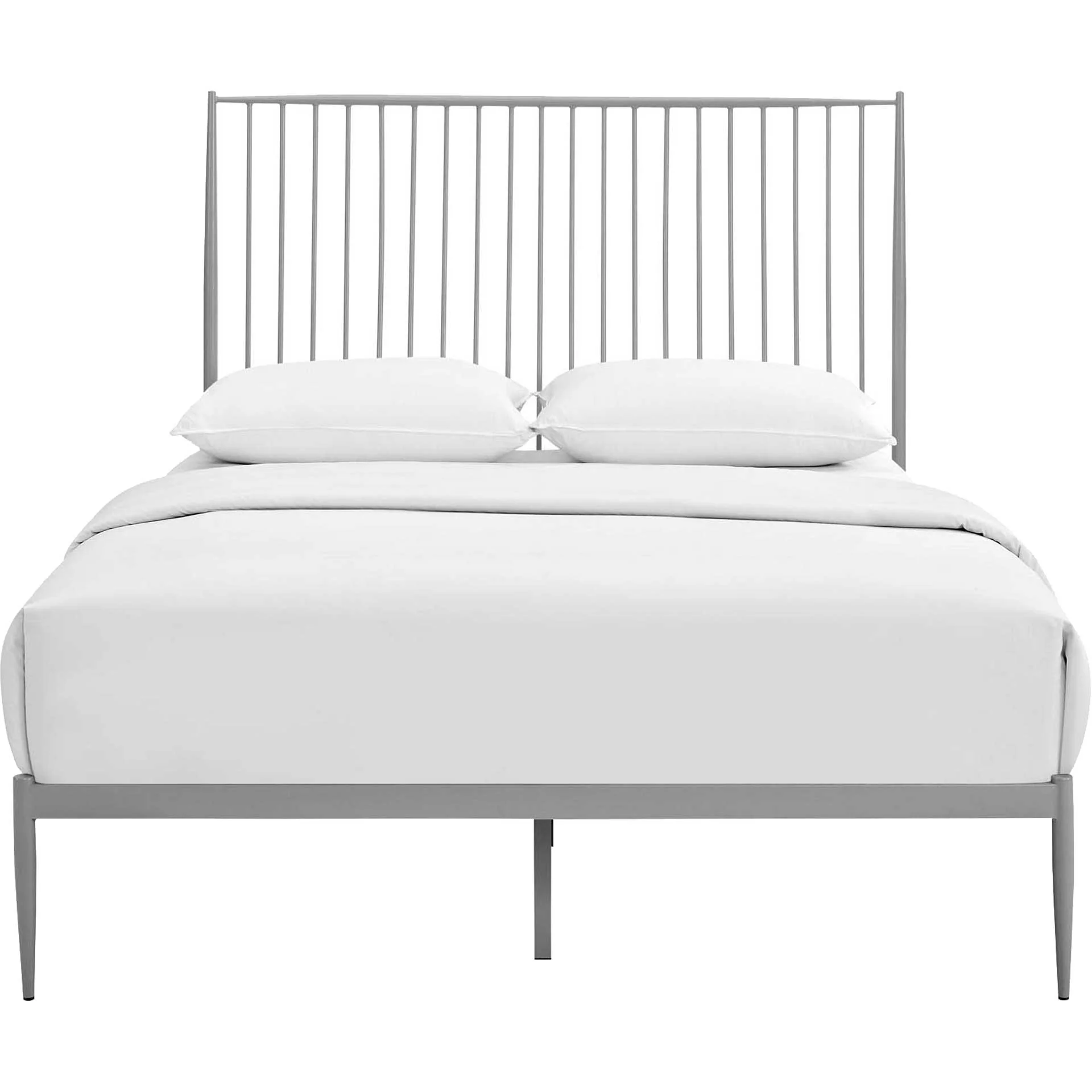 Adelia Platform Bed Gray - Image 2