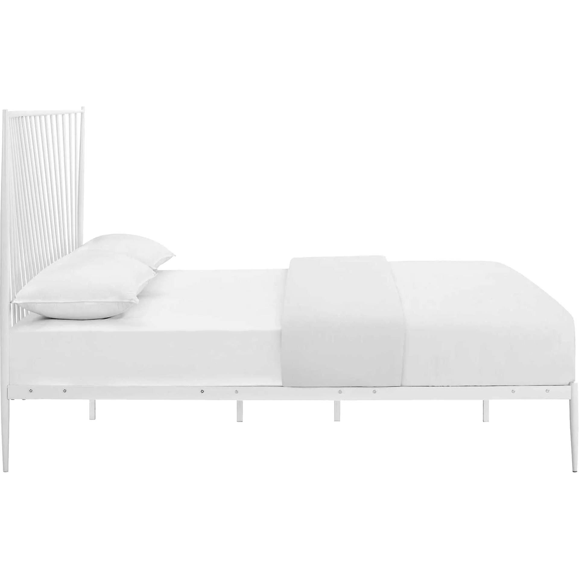 Adelia Platform Bed White - Image 3
