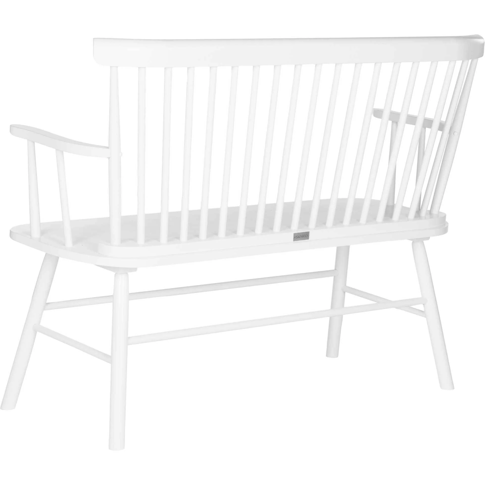 Adelina Spindleback Settee White - Image 3