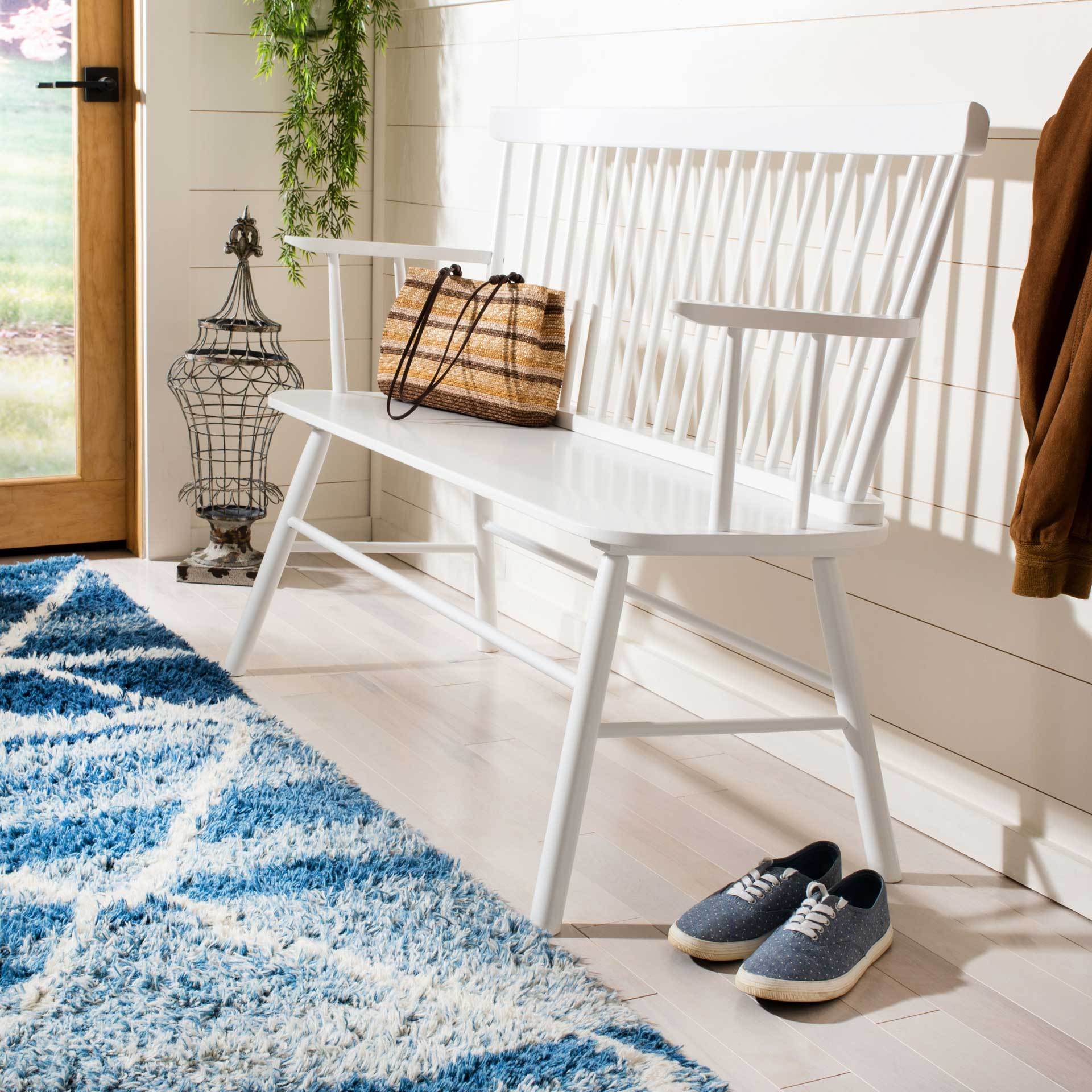 Adelina Spindleback Settee White - Image 6