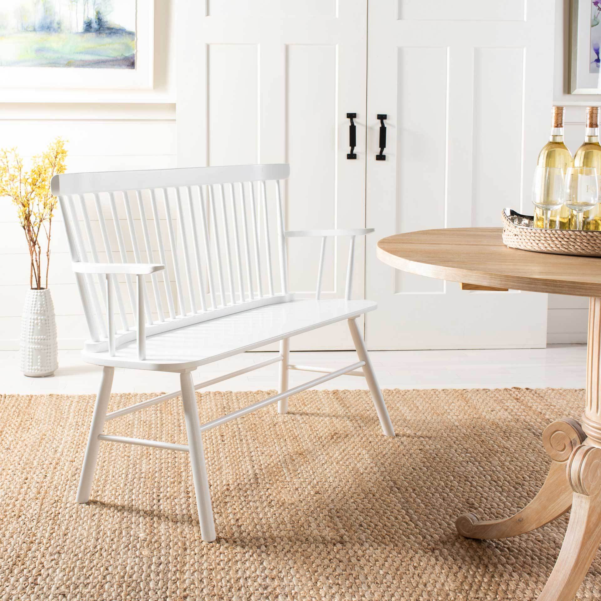 Adelina Spindleback Settee White - Image 7