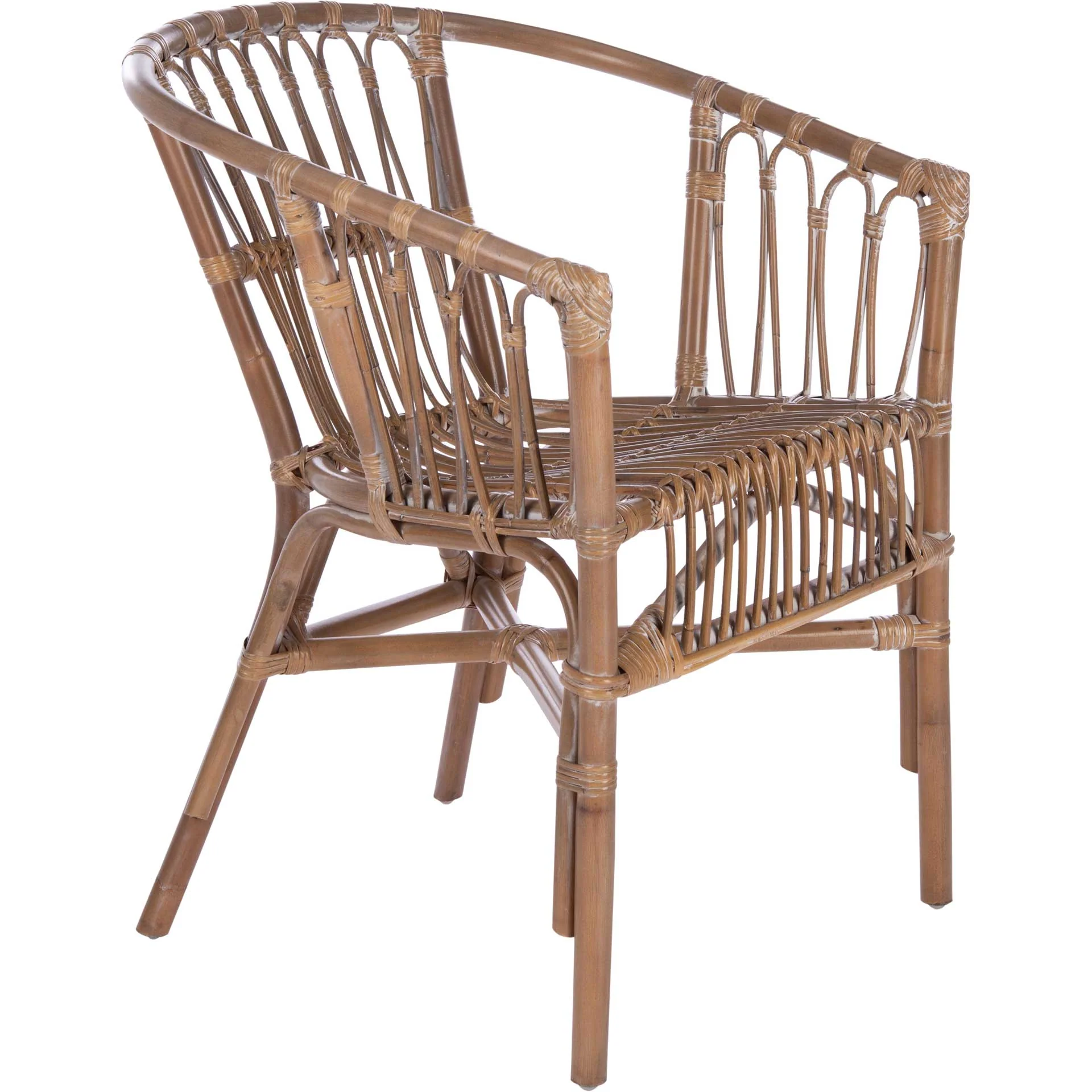 Adhara Rattan Accent Chair Gray White Wash (Set of 2) - Image 2
