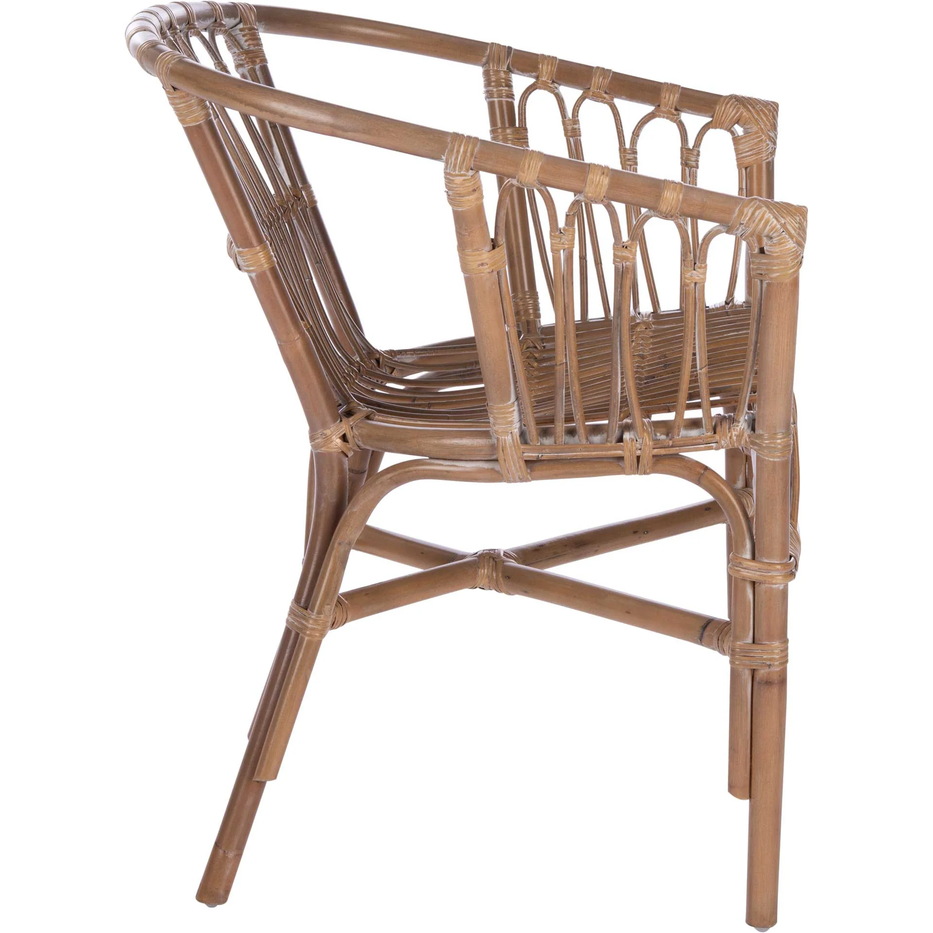 Adhara Rattan Accent Chair Gray White Wash (Set of 2) - Image 3