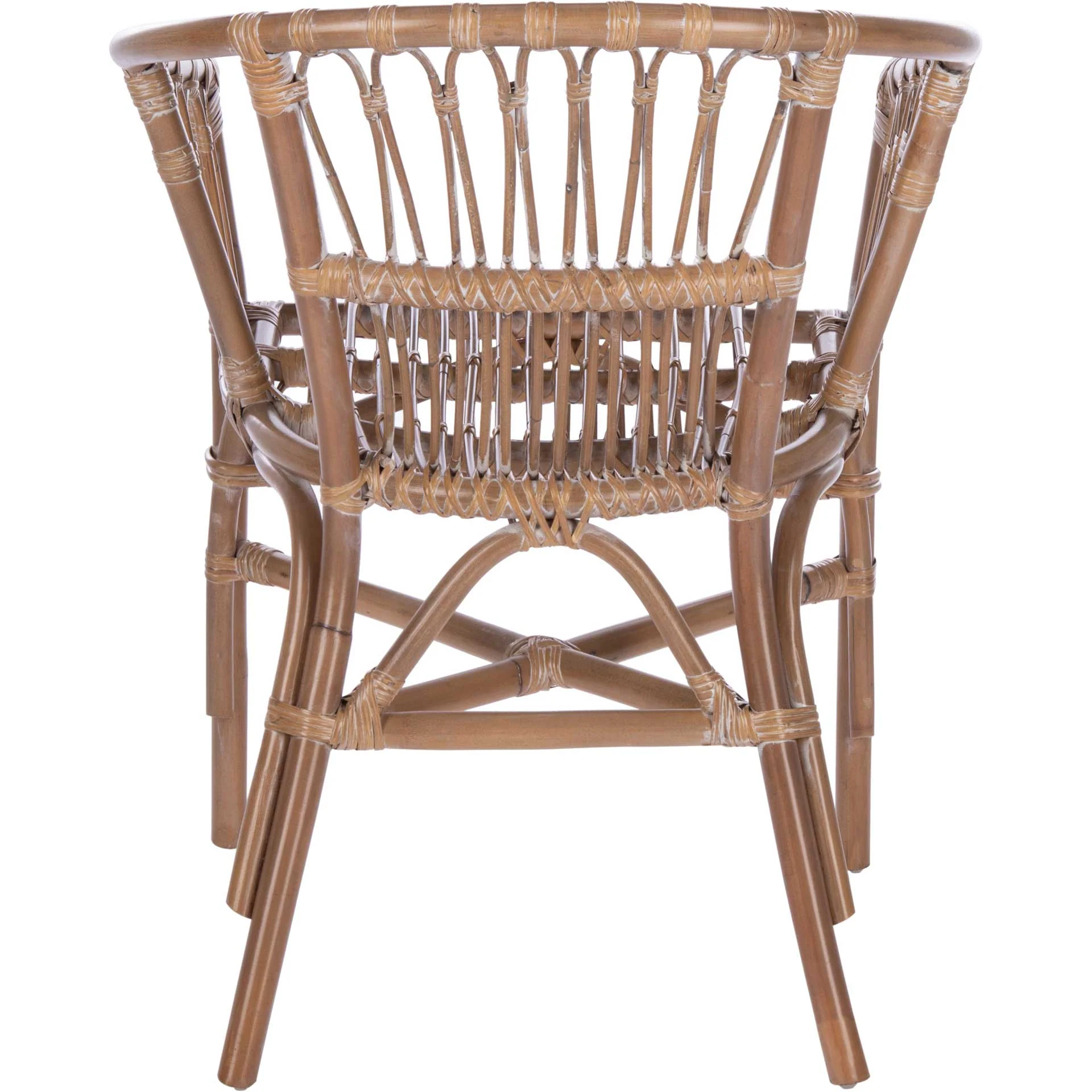 Adhara Rattan Accent Chair Gray White Wash (Set of 2) - Image 4