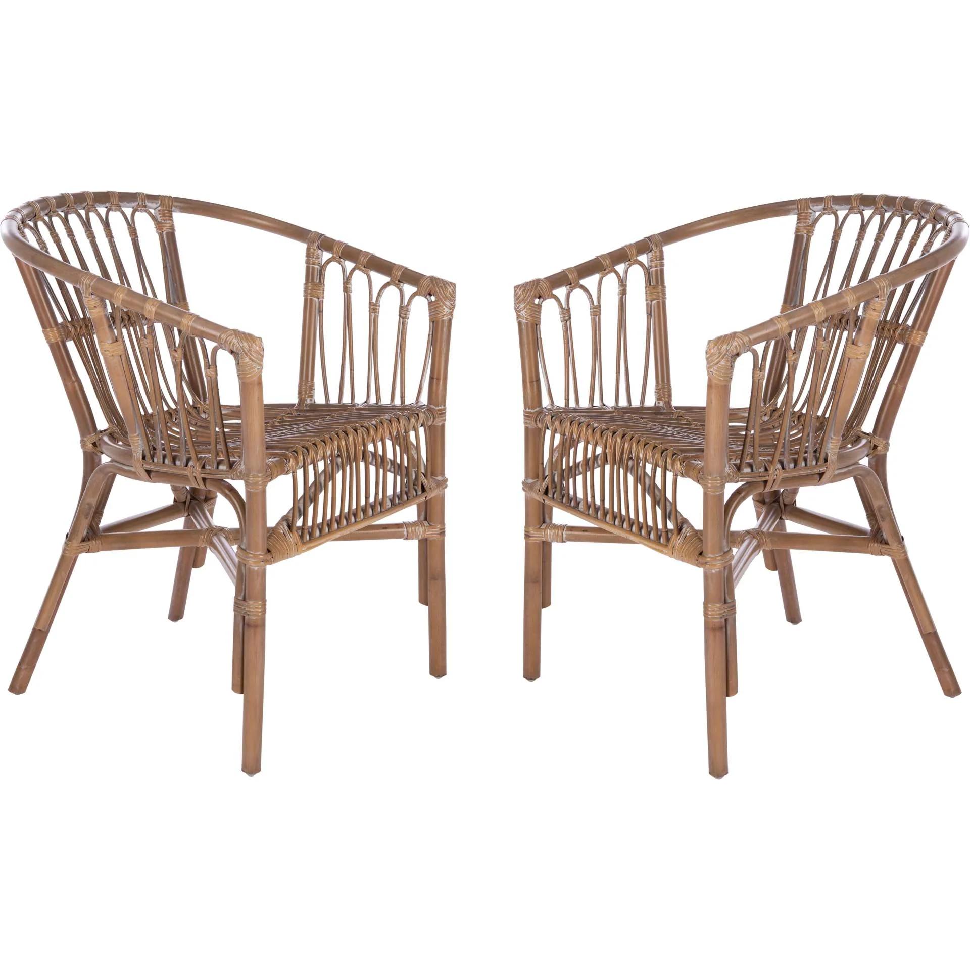 Adhara Rattan Accent Chair Gray White Wash (Set of 2) - Image 7