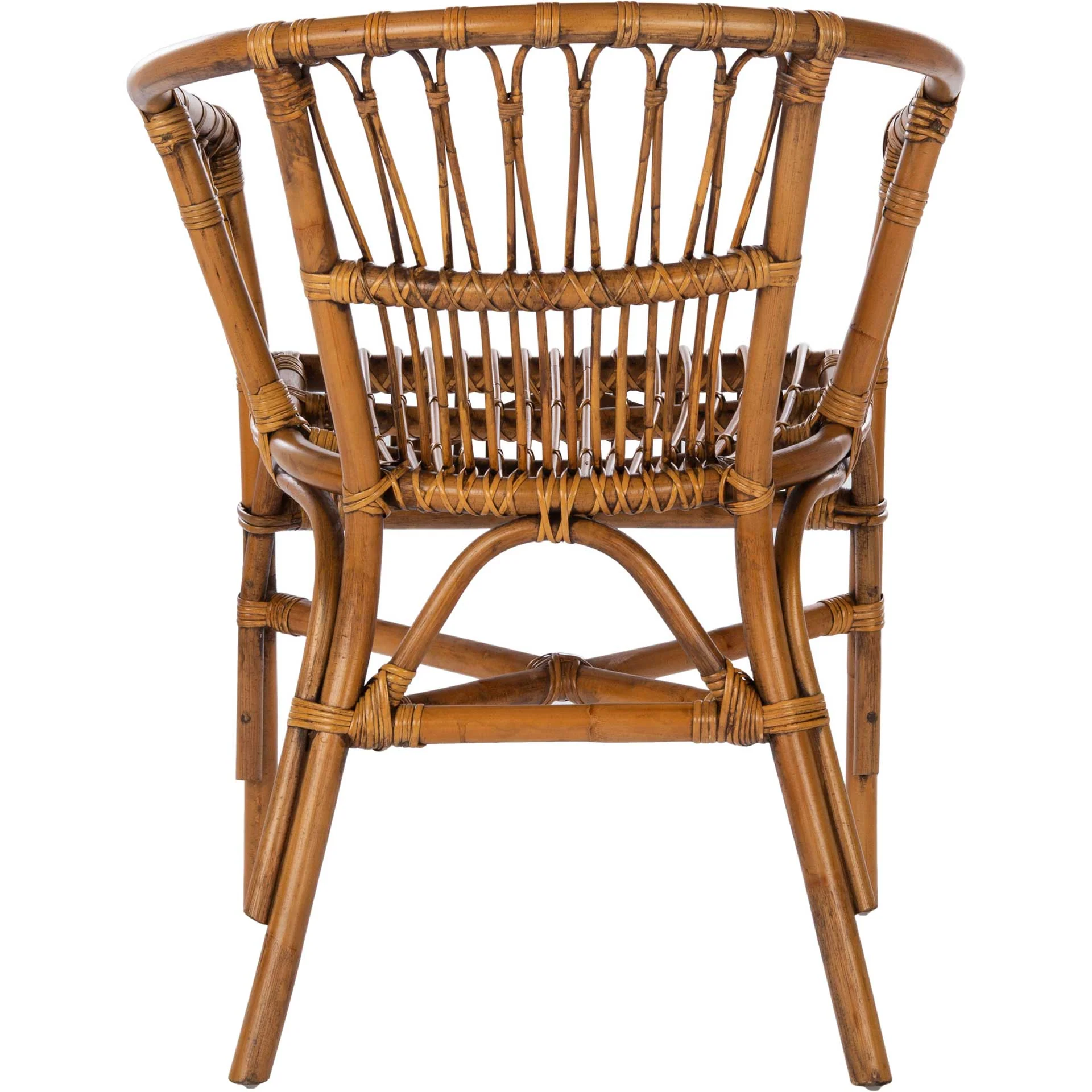 Adhara Rattan Accent Chair Honey Brown Wash (Set of 2) - Image 4