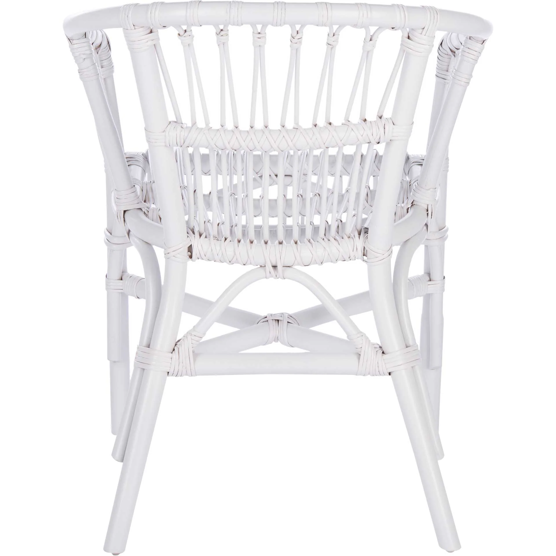 Adhara Rattan Accent Chair White (Set of 2) - Image 4