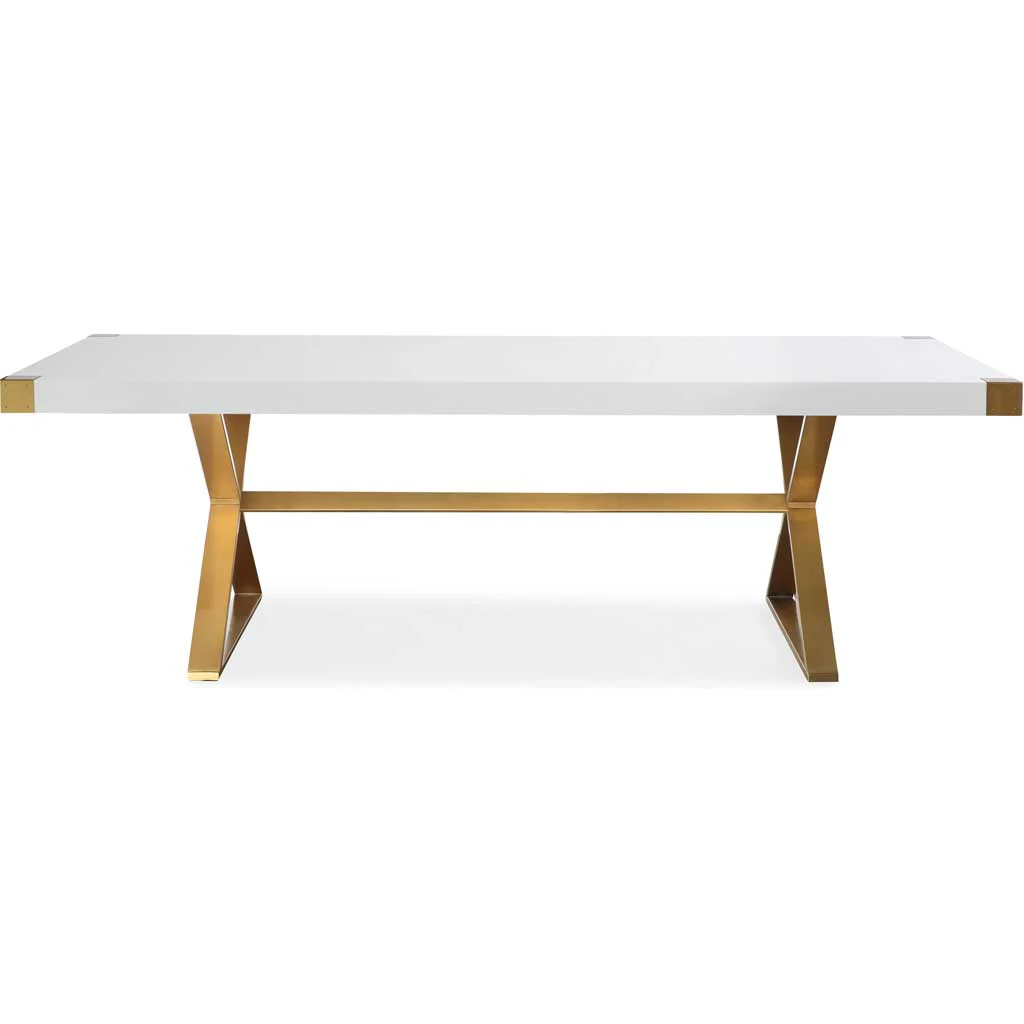 Adia Dining Table White/Gold - Image 2