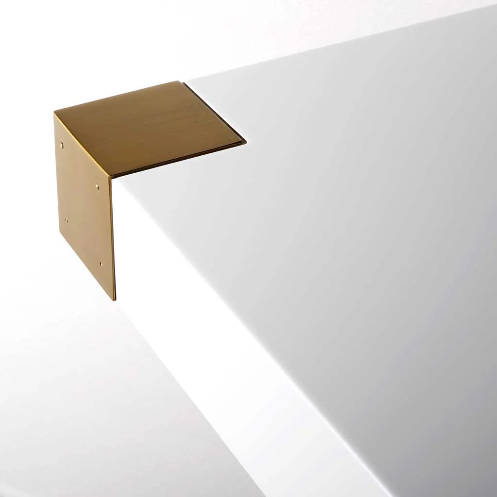 Adia Dining Table White/Gold - Image 4