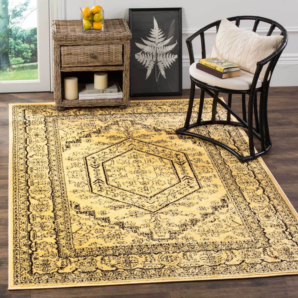 Adirondack Antique Gold/Black Area Rug - Image 7