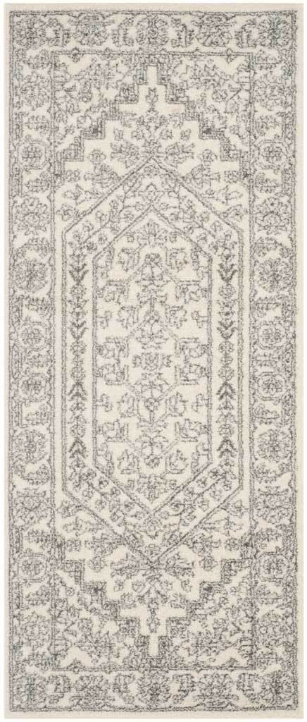 Adirondack Antique Ivory/Silver Runner Rug - Image 2