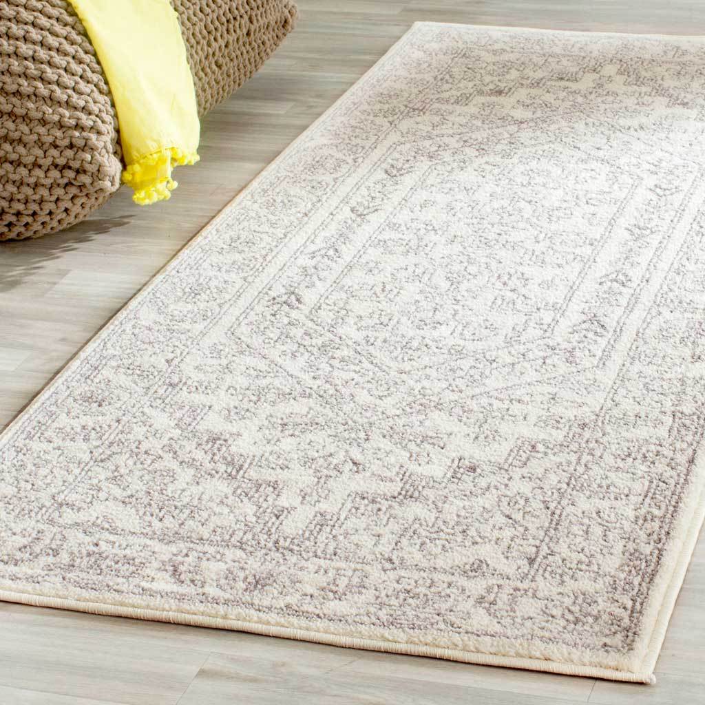 Adirondack Antique Ivory/Silver Runner Rug - Image 4