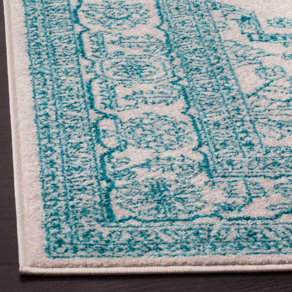 Adirondack Antique Ivory/Teal Area Rug - Image 2