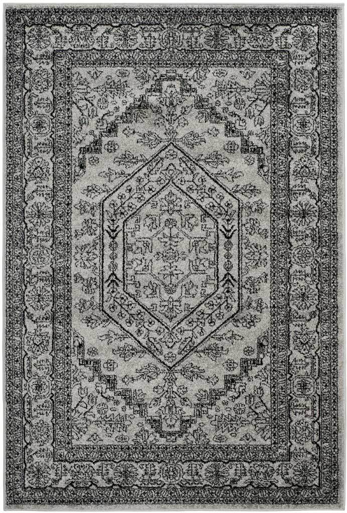 Adirondack Antique Silver/Black Area Rug - Image 4