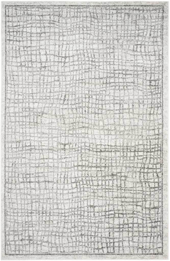 Adirondack Checker Silver/Ivory Area Rug - Image 2