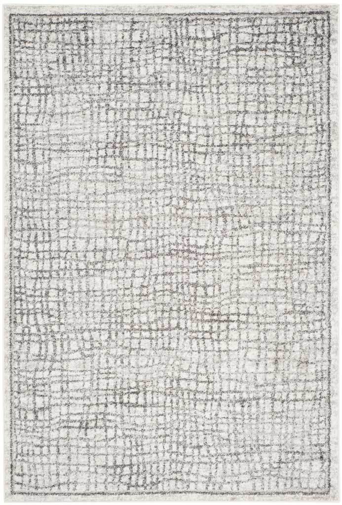 Adirondack Checker Silver/Ivory Area Rug - Image 4