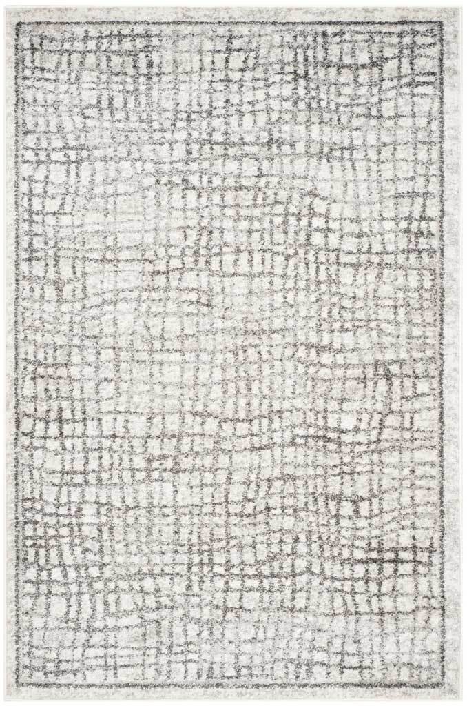 Adirondack Checker Silver/Ivory Area Rug - Image 5