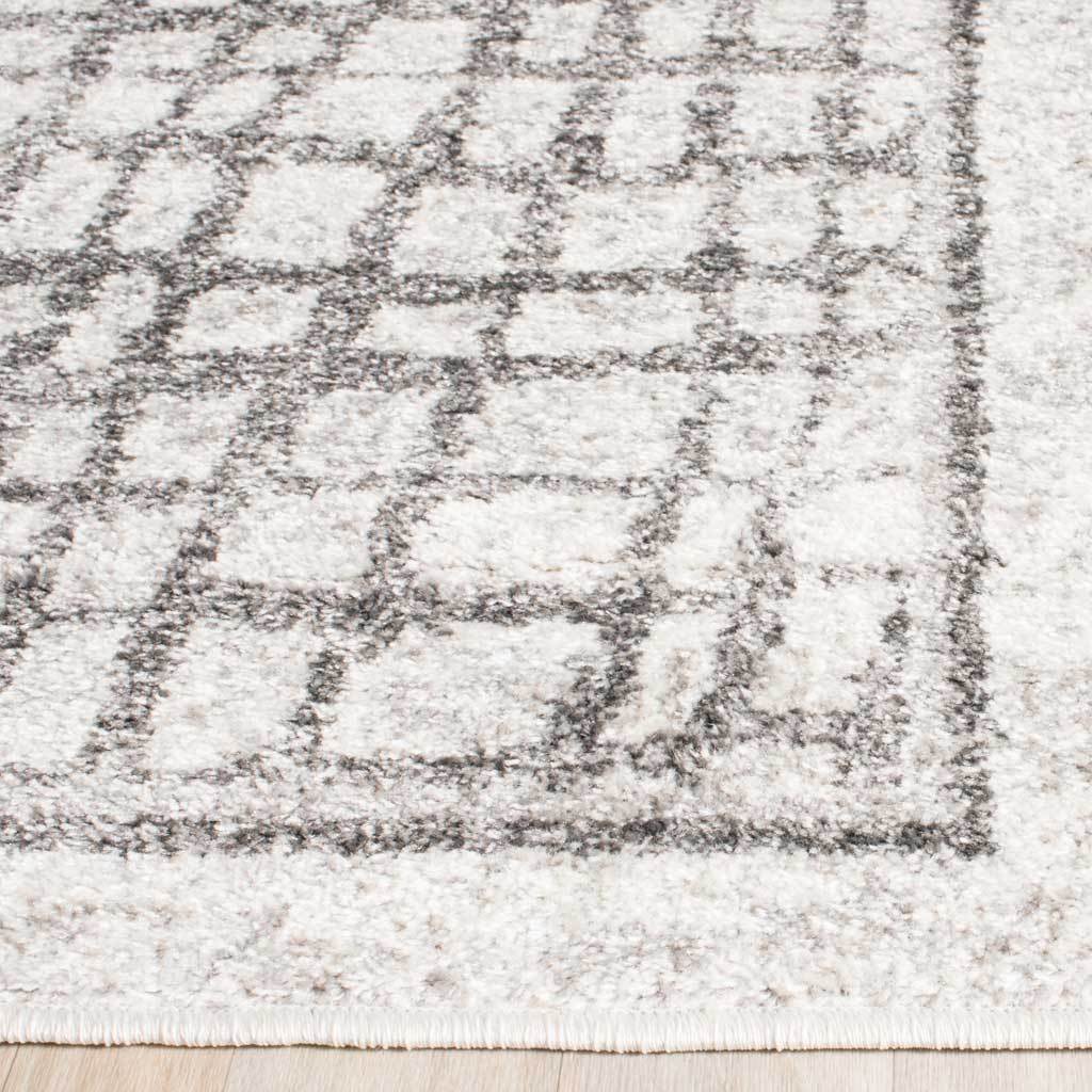 Adirondack Checker Silver/Ivory Area Rug - Image 7