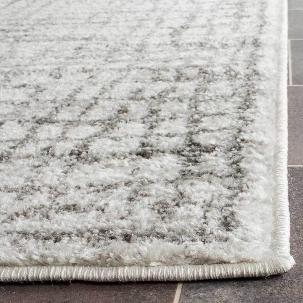Adirondack Checker Silver/Ivory Runner Rug - Image 2