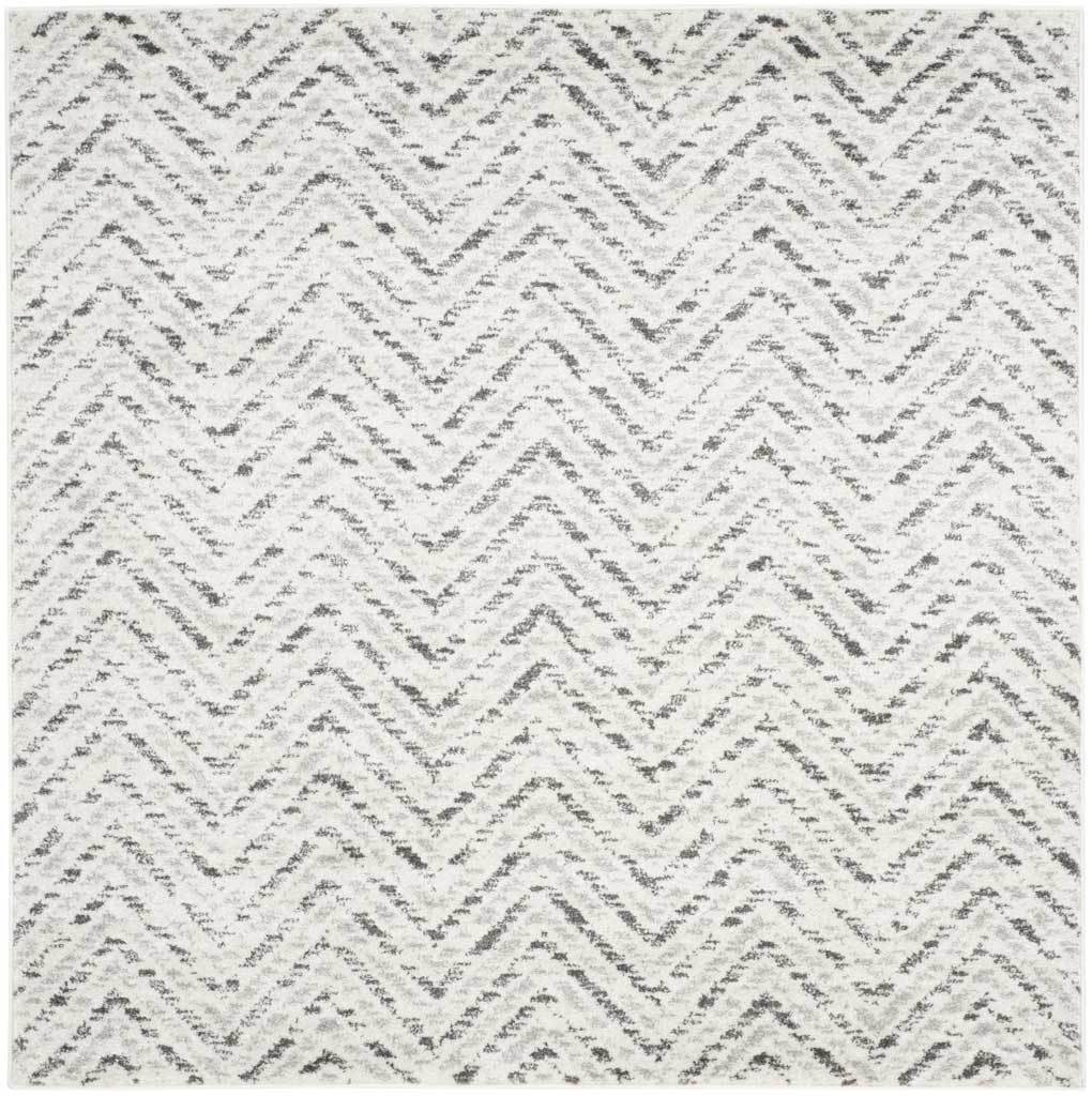 Adirondack Chevron Ivory/Charcoal Area Rug - Image 3