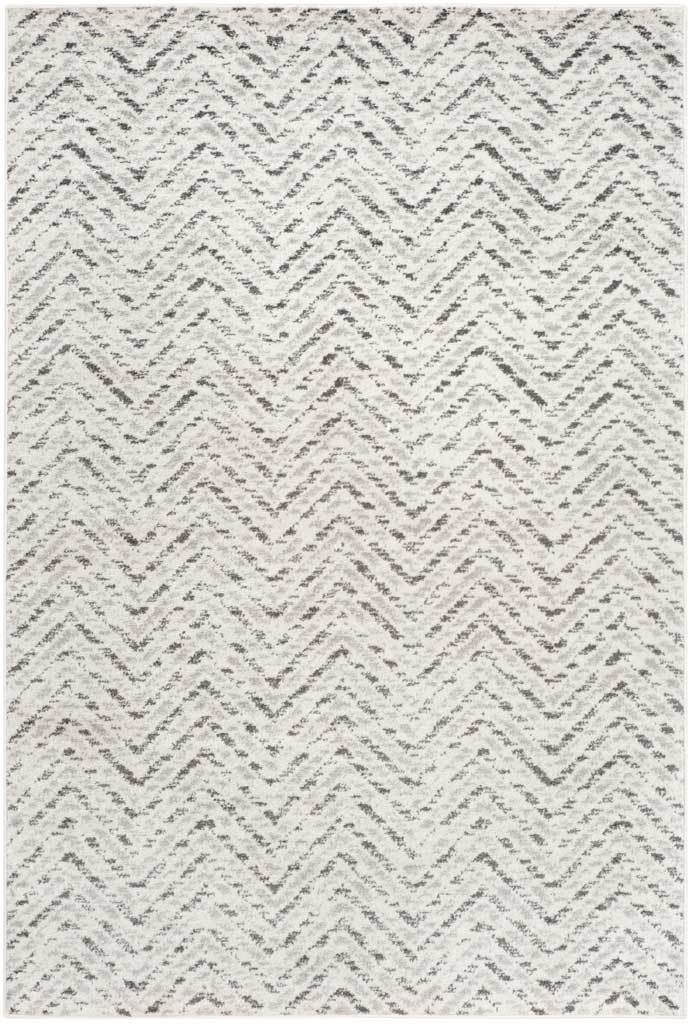 Adirondack Chevron Ivory/Charcoal Area Rug - Image 4