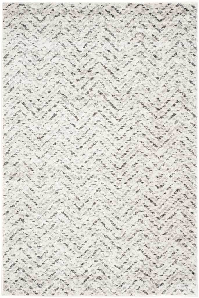 Adirondack Chevron Ivory/Charcoal Area Rug - Image 5
