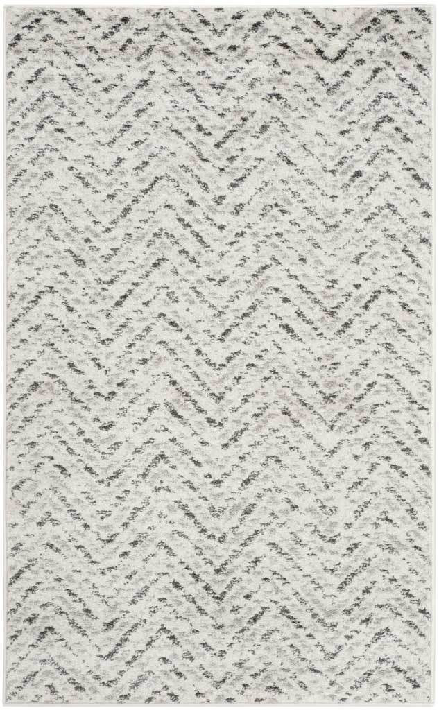 Adirondack Chevron Ivory/Charcoal Area Rug - Image 6