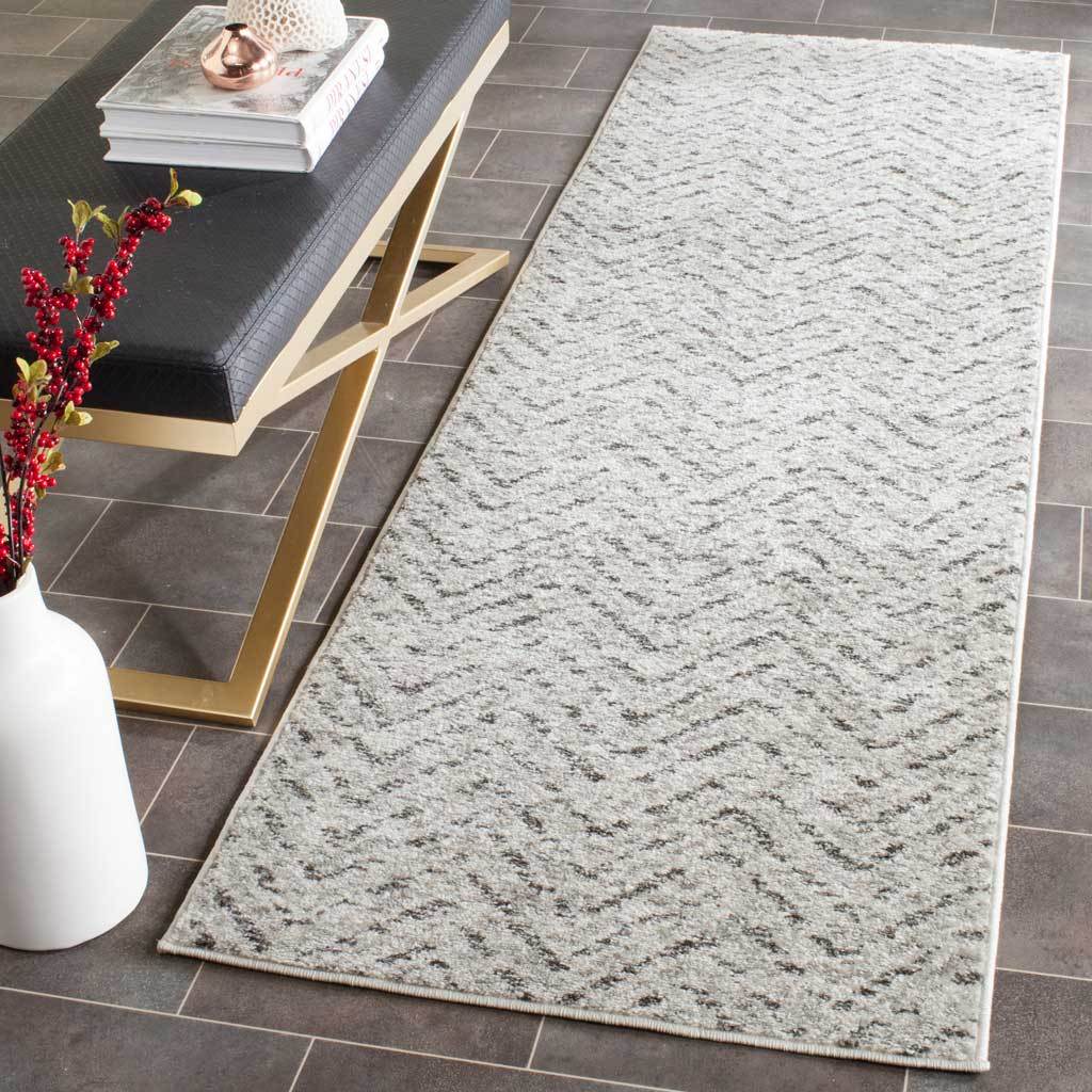 Adirondack Chevron Ivory/Charcoal Runner Rug - Image 3