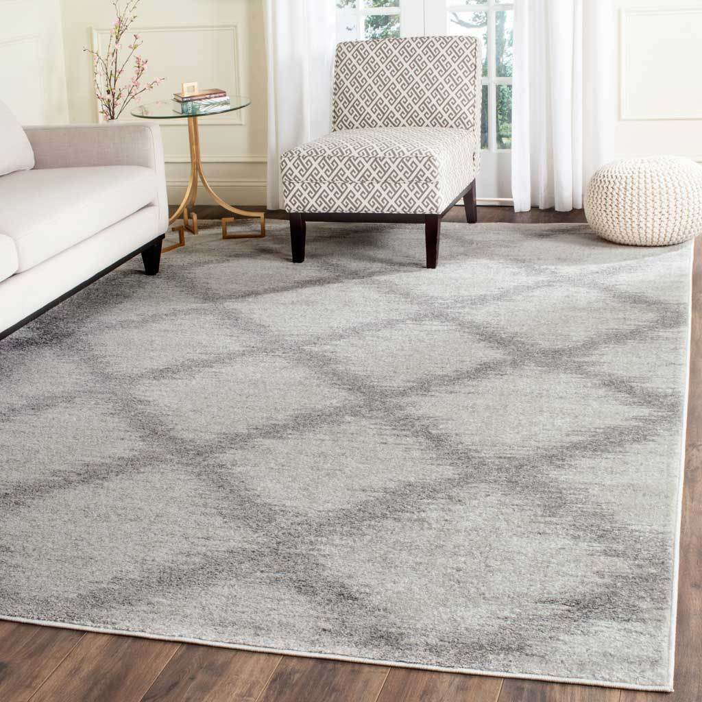 Adirondack Diamond Ivory/Silver Area Rug - Image 10