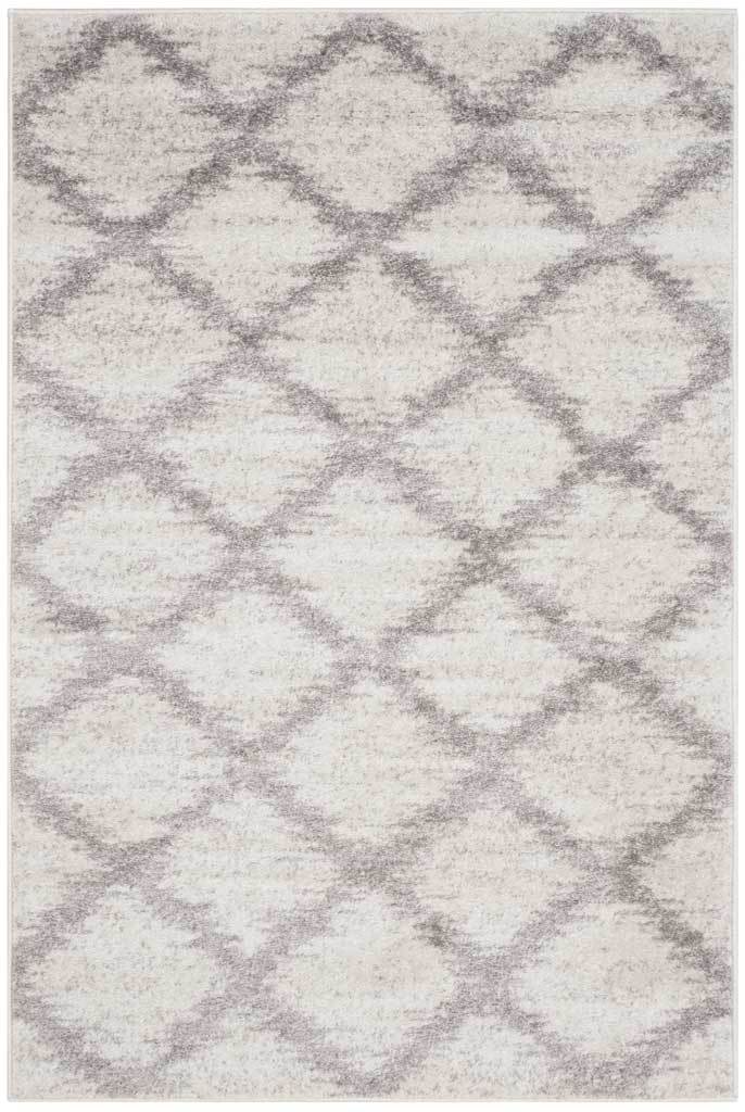 Adirondack Diamond Ivory/Silver Area Rug - Image 5
